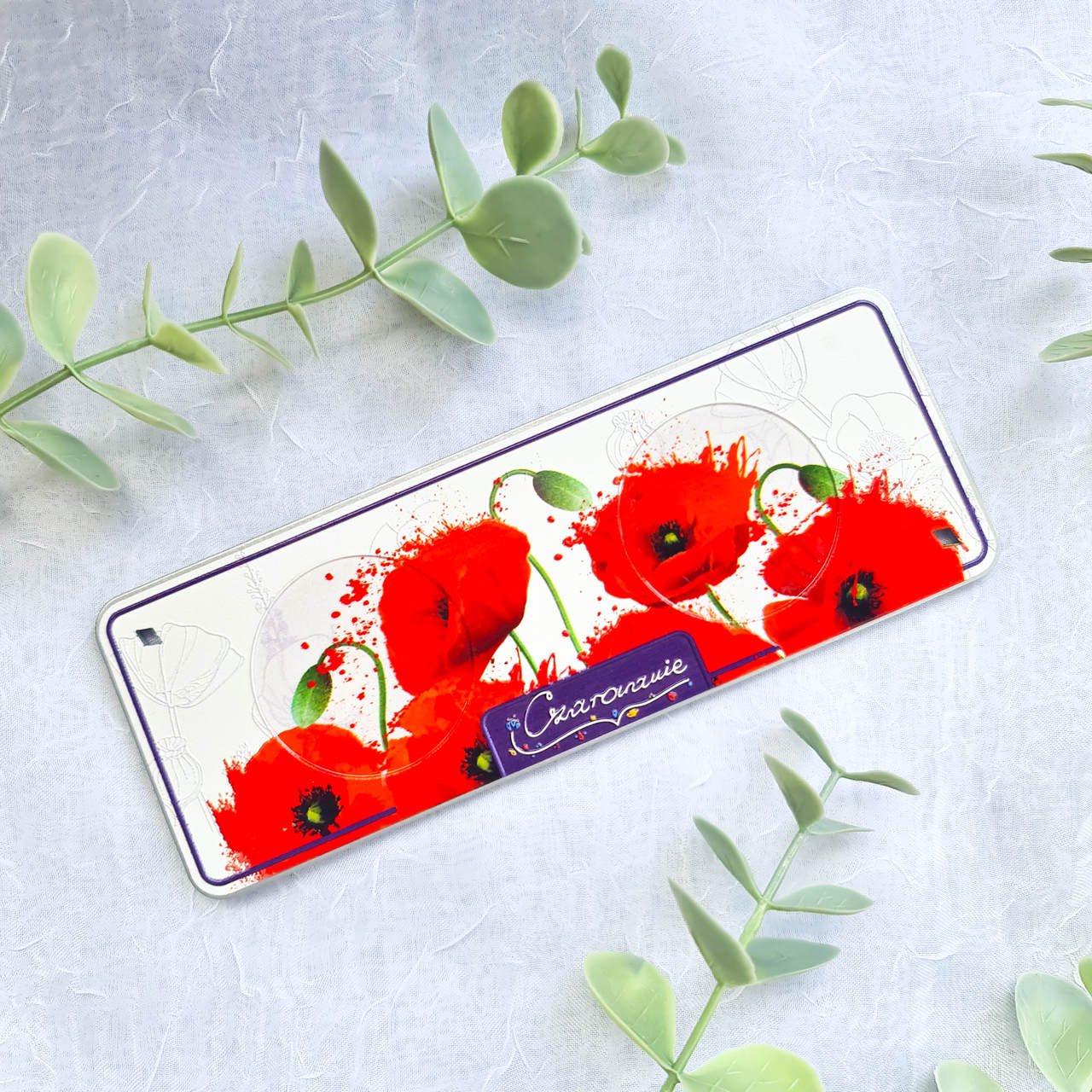 Podstawka pod świeczki tealight podwójna maki - obrazek 3