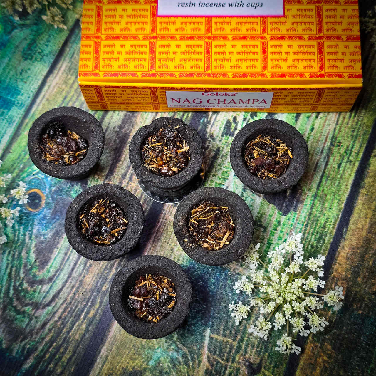 Kubeczki żywiczne Nag Champa - obrazek 5