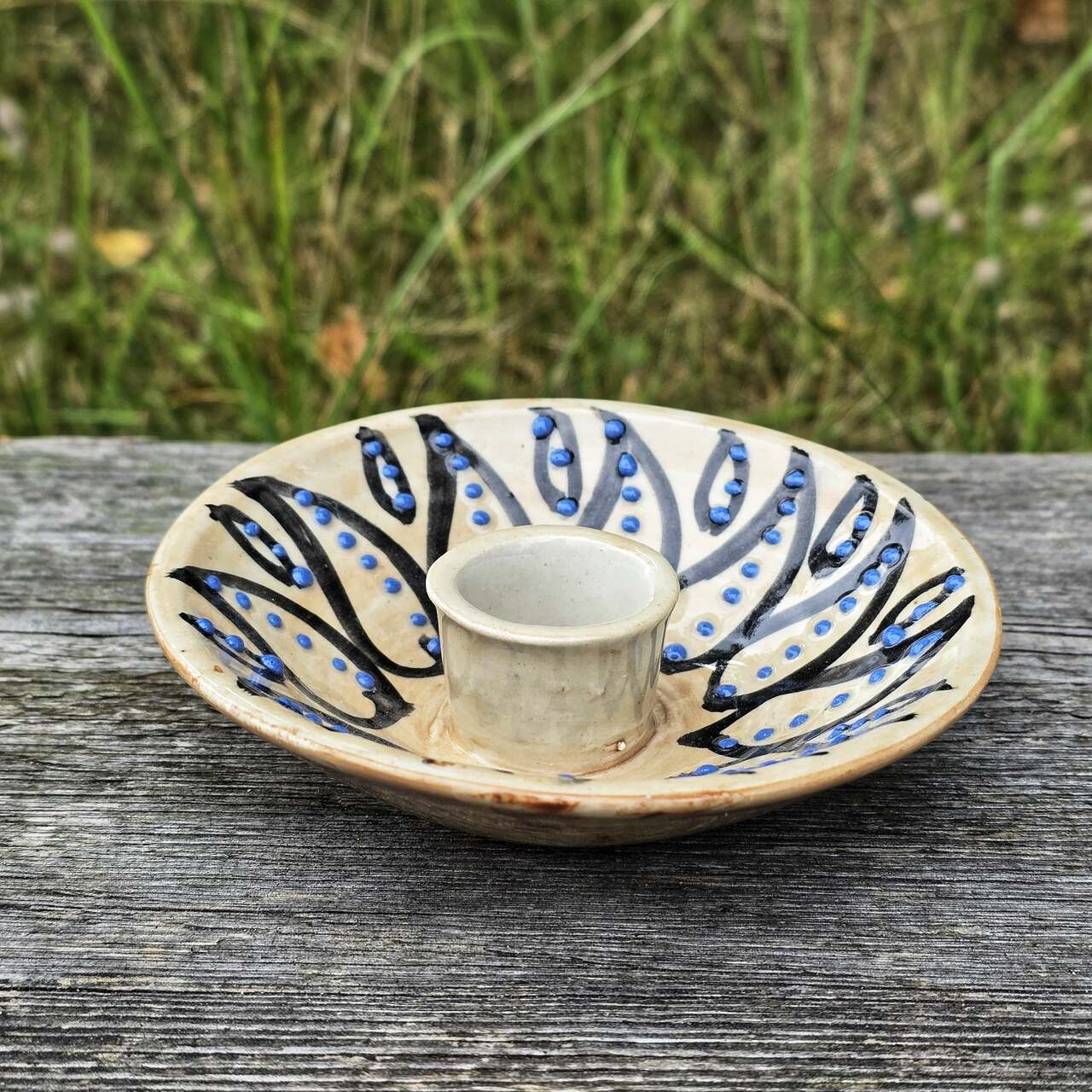 Ceramiczna podstawka do Palo Santo beżowa - obrazek 4